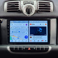 Écran CarPlay Smart Fortwo intégré tableau de bord