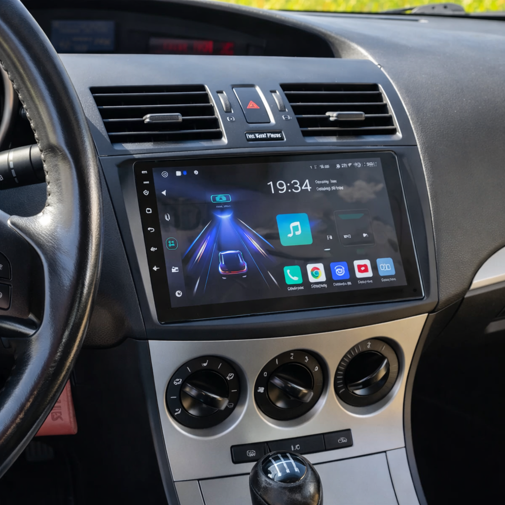 Écran CarPlay Mazda 3 2010-2013 intégré tableau de bord