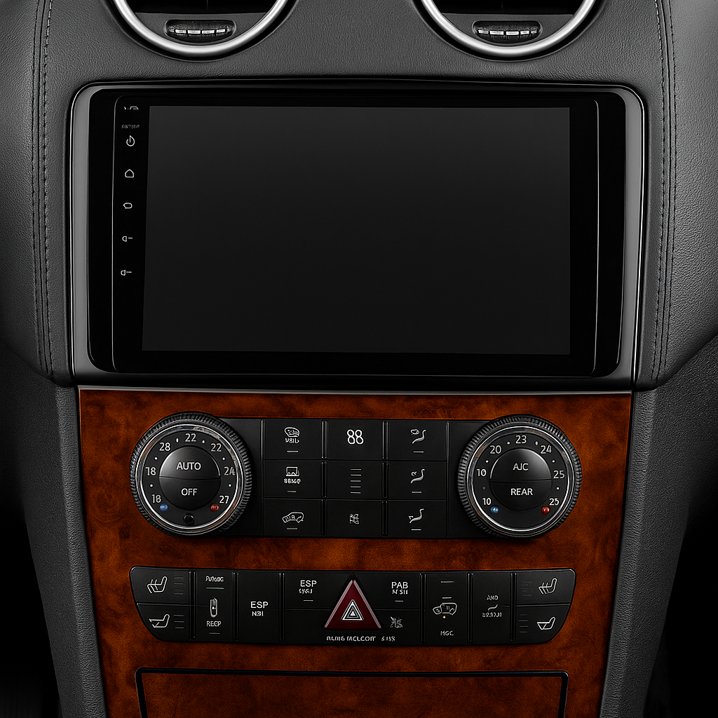 Écran CarPlay Mercedes GL intégré tableau de bord