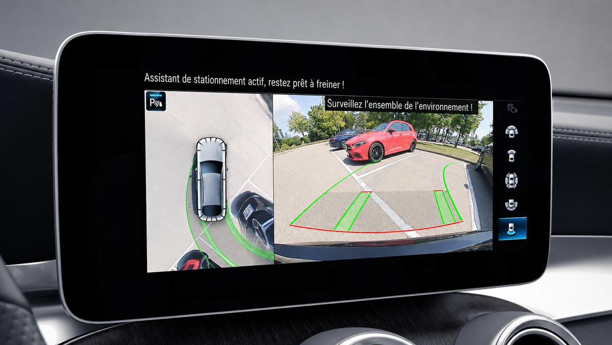 CAMÉRA DE RECUL DYNAMIQUE – MERCEDES-BENZ – ORIGINE (2012-2023)