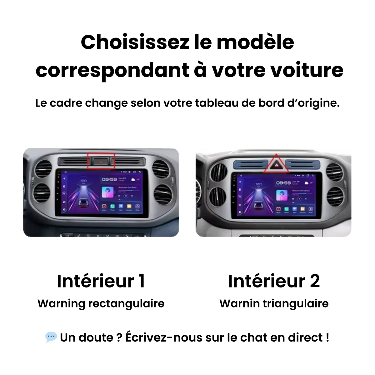 Comparatif ecran CarPlay Volkswagen Tiguan
