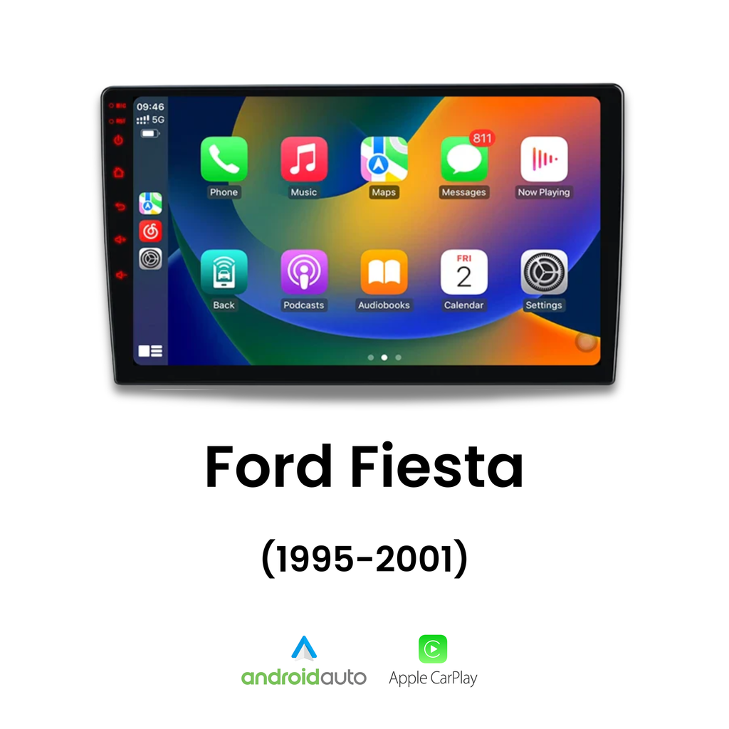 Écran CarPlay Ford Fiesta intégré tableau de bord