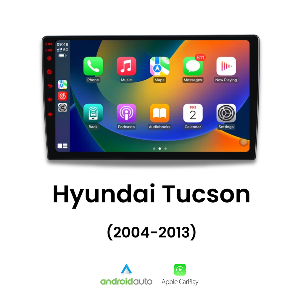 Écran CarPlay Hyundai Tucson intégré tableau de bord