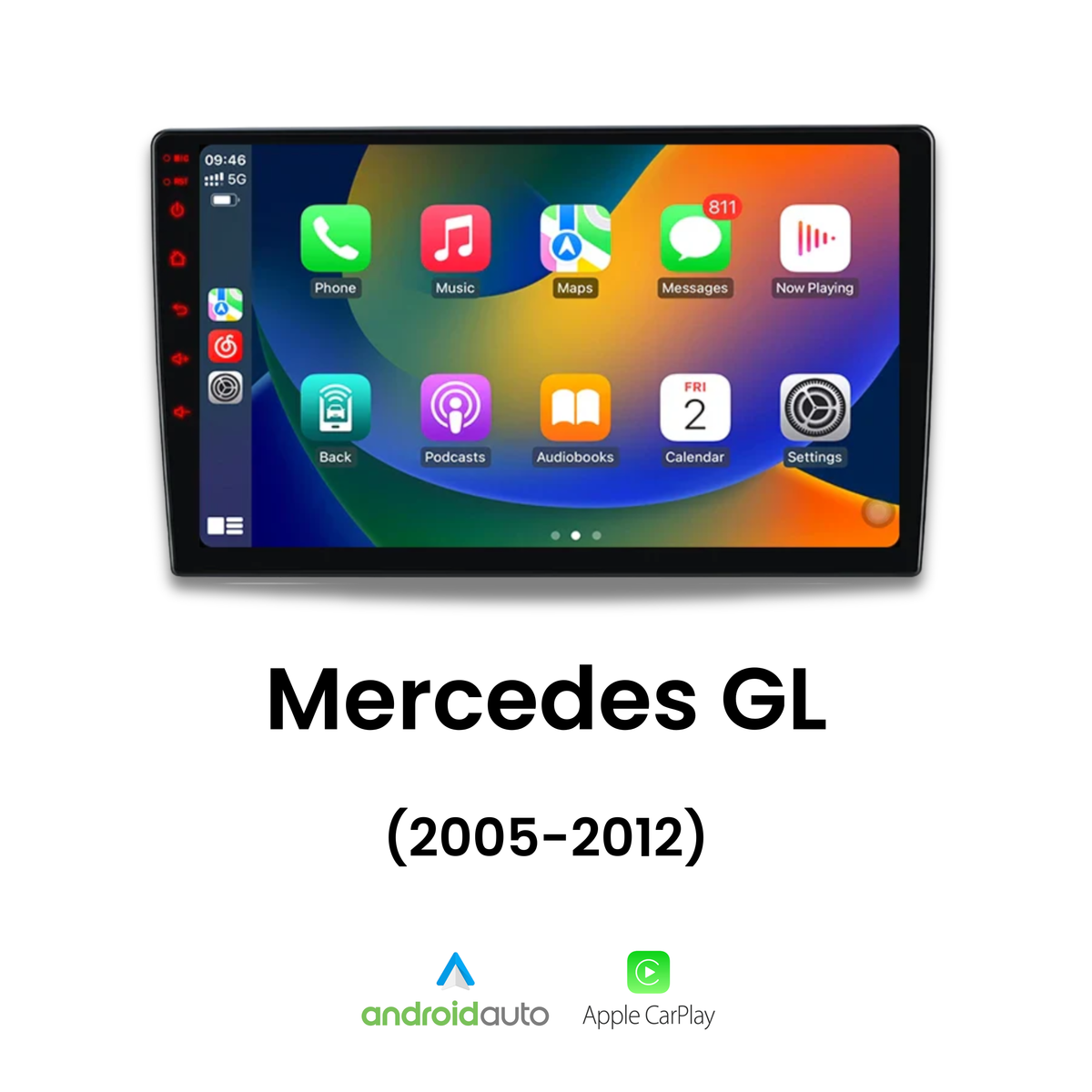 Écran CarPlay Mercedes GL intégré tableau de bord