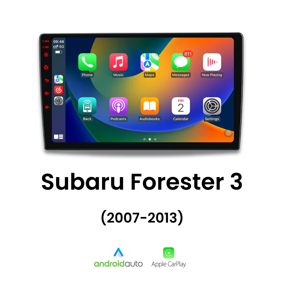 Écran CarPlay Subaru Forester 3 intégré tableau de bord