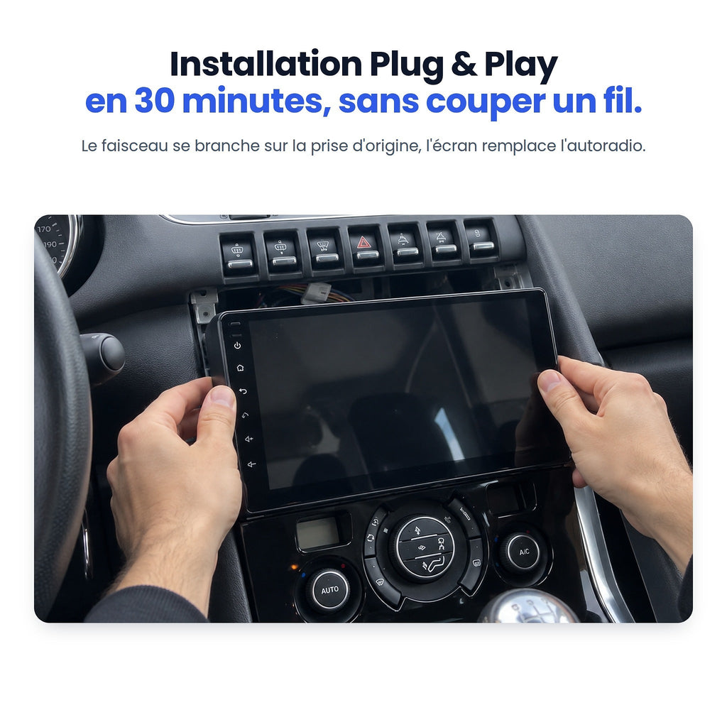 Installation plug and play de l'autoradio CarPlay sur Peugeot 3008 en 30 minutes, sans couper de fil
